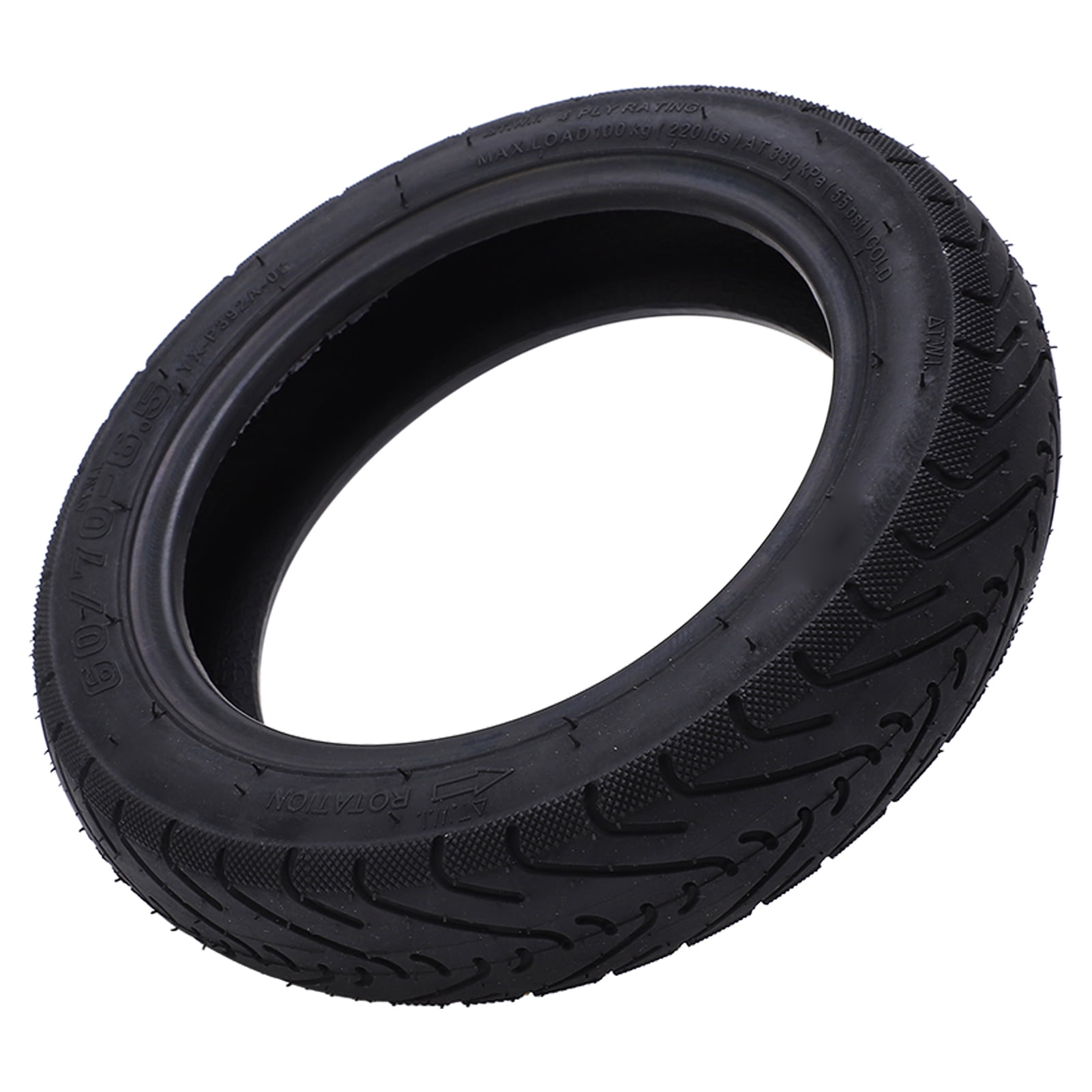 60/70 6.5 Tubeless Tire, Stable Driving Fine Workmanship 10 Inch