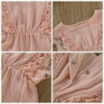 thumbnail image 7 of FNNMNNR Newborn Baby Girls Rompers Flare Sleeve Lace Summer Infant Jumpsuit with Headband, 7 of 7
