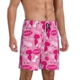 thumbnail image 2 of Wukai Poodle Dog Men’s Short Pajama Pants With Pockets Soft Sleep Pj Shorts for Men-Small, 2 of 6
