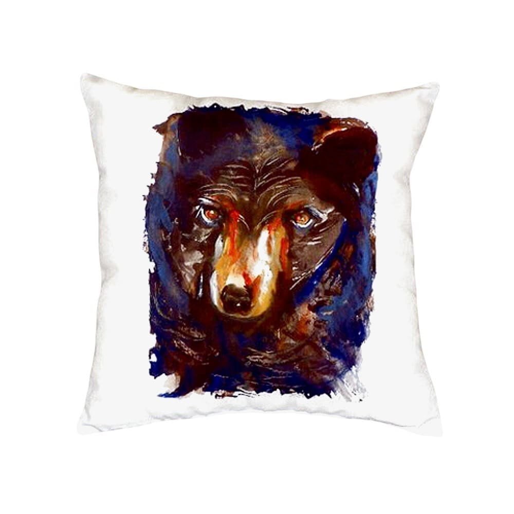 Betsy Drake Interiors Bear Indoor Outdoor Throw Pillow