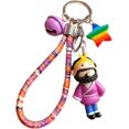 thumbnail image 1 of Creative Journey To The West Cartoon Keychain Women Cute Car Key Chain Boy Girls Bag Pendant Key Ring Decoration Gift, 1 of 5