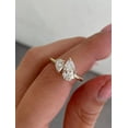thumbnail image 3 of 3.00 Ct Pear Shape Wedding Ring for Women 14K Solid Gold Two Stone Diamond Ring Christmas Gift., 3 of 6