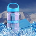 thumbnail image 2 of Super Breathable Cooling Effect Towel with Storage Bottle for Sports Gym Workout (Light Blue), 2 of 8