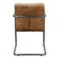 thumbnail image 4 of Ansel Arm Chair Grazed Brown Leather - Set Of Two, 4 of 6
