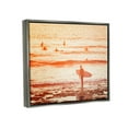 thumbnail image 3 of Stupell Industries Surfing Sunset Beach Shore Photograph Luster Gray Floating Framed Canvas Print Wall Art, Design by Igor Vitomirov, 3 of 6