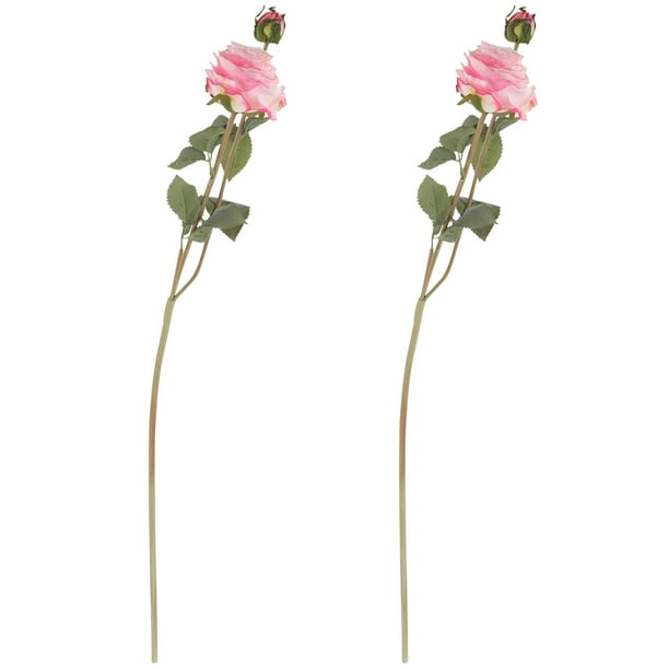 piezas de flores artificiales para boda, rosas artificiales, decoración de mesa central para el hogar