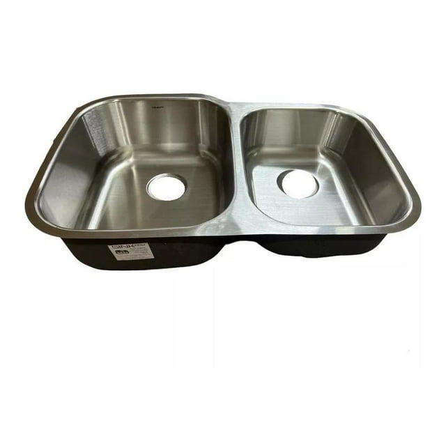 Fregadero Tarja Sink Pro Submontar 2 Tinas Acero Inoxidable Desiguales