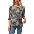 thumbnail image 6 of Godom 3/4 Length Sleeve Womens Tops Crewneck Neck Casual Halloween Shirts Print Trendy Blouses Fall Tee, 6 of 6