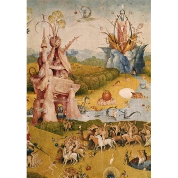Posterazzi SAL3810412600 Garden of Earthly Delights Detail No. 3 Hieronymus Bosch C1450-1516 Netherlandish Museo del Prado Madrid Spain Poster Print - 18 x 24 in.