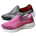 thumbnail image 6 of Sopiago Womens Sneakers Sneakers for Women Walking Shoes Slip On Lightweight Fashion Breathable Tennis Shoes Athletic Work Running Shoes Hot Pink,39, 6 of 6