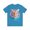 Aqua, variant on Tiger Graphic Unisex 100 Cotton Vintage Art with Animal Tee 17
