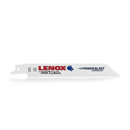 

Lenox LEN-20578818R 8 x 0.75 x 0.035 in. 18 TPI Bi-Metal Reciprocating Saw Blades for Metal Cutting - Pack of 5