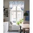 thumbnail image 4 of Blue Coastal Starfish Swag Valances for Windows, Small Curtains Drapes, Beach Nautical Shell Eucalyptus Summer Kitchen Window Curtains Over Sink Window Treatment Valance for Bedroom/Bathroom 56"x36", 4 of 5