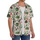 thumbnail image 2 of Fotbe Armadillo Camisa Estampada de Manga Corta para Hombre, Casual de Verano, Estilo Playero, Sin Arrugas-XX-Large, 2 of 5