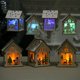 thumbnail image 3 of Decoraciones navideñas, regalo artesanal, decoraciones para ventanas, casa de madera brillante, casa de nieve, bar del hotel, decoración del árbol de Navidad, colgantes, 3 of 4