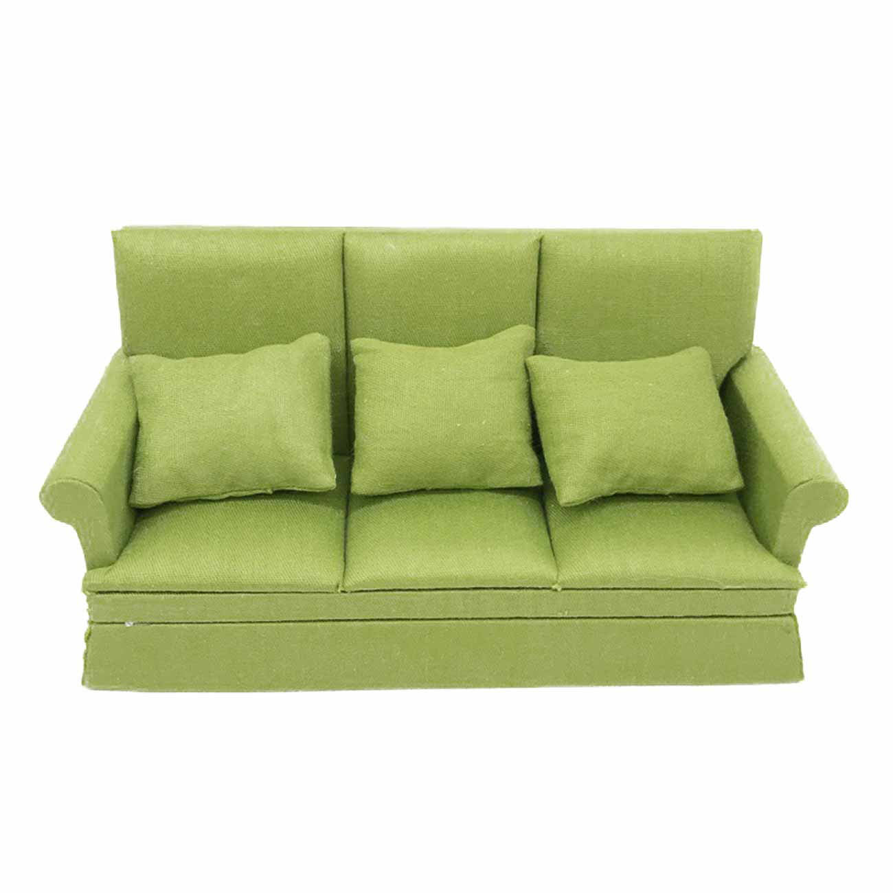 1:12 Dollhouse Miniature Living Room Furniture Wood Single Sofa Chair Green 
