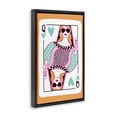 thumbnail image 3 of Stupell Industries Mid-Century Queen of Hearts & Drink Black Floating Frame Canvas Art, 21 x 31, by JJ Design House LLC, 3 of 8