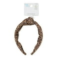 thumbnail image 2 of Time and Tru Women's Top Knot Hair Headband, Leopard, 2 of 3