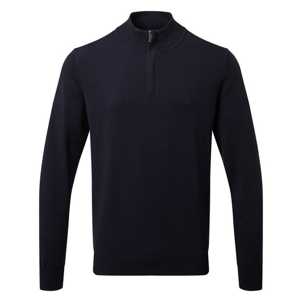 Asquith & Fox - Jersey de Mezcla de Algodón para Hombre (Marino French)