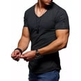 thumbnail image 1 of Camiseta De Hombre De Cuello En V En Color Liso, 1 of 7