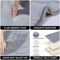 thumbnail image 2 of HLONK Large Bathroom Rugs Non Slip  Memory Foam Bath   PVC Dot Bottom Quick Dry Bath Rug Runner  Absorbent Shower  for Bathroom Floor Tub  24 x 36 Inch  Gray, 2 of 10