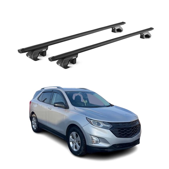 Fits Chevrolet Equinox 2018-2024 Roof Rack Cross Bars Black Carrier 2 Pcs