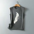 thumbnail image 4 of USSUMA Womens Plus Savings Tops and T-Shirts - Graphic Tank Top for Women Plus Size Tops Feather Print Shirts Basic Summer T-shirt Sleeveless Loose Comfy Tank Tops 2022 Beach, 4 of 6