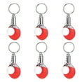 thumbnail image 1 of Lishi Table Tennis Keychain Set - 6 Pieces of Alloy Rings for Bags and Keys (Unisex), 1 of 20