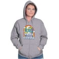 thumbnail image 3 of Smurfette Sassy Classy Smurf Rainbow Zip Hoodie Sweatshirt Women Brisco Brands S, 3 of 6