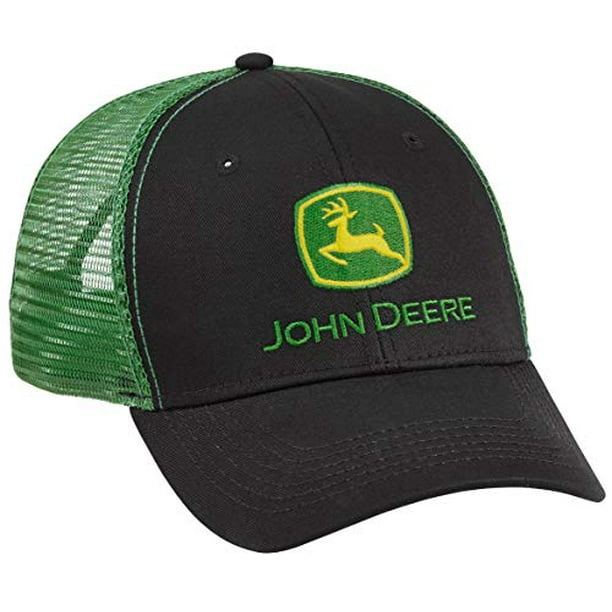 John Deere Authentic Licensed Black and Green Mesh Hat/Cap LP69092