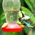 thumbnail image 7 of Plastic Hanging Hummingbird Feeders Birds Water Dispensers Transparent Feeding Stations Ports Easy Cleaning Filling Containers for Outside Home Outdoor Garden Patio Gift Decoration Supplies Pack of 2, 7 of 7