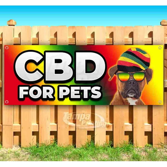 CBD For Pets 13 oz Vinyl Banner With Metal Grommets