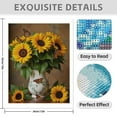 thumbnail image 3 of Diamond Art Kits for Adults - 5d Sunflowers Butterflies Ceramic Vase Diamond Painting for Adults, Diamond Art for Adults Beginners, Diamond Painting Kits for Adults for Home Wall Decor, 3 of 7
