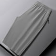 thumbnail image 3 of Men's Summer Casual Cropped Trousers Lightweight Breathable Elastic Loose Fit Comfortable Stretchy Daily Wear, 3 of 3