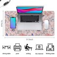 thumbnail image 5 of Long Mouse Pads for Desk,Pioneer Flower Floral Print Pattern Desk Mats on Top Of Desks, Desk Mouse Pad Extra Large with 3mm Non-Slip Base and Stitched Edge for Gaming,Office,Work,Home 31.5"x15.7", 5 of 6