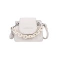 thumbnail image 4 of Bolsa Hit Color de hombro Mujer Cadena Mini Tote PU Crossbody (Blanco) Likrtyny Para Estrenar, 4 of 9