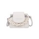 thumbnail image 4 of Bolsa Hit Color de hombro Mujer Cadena Mini Tote PU Crossbody (Blanco) Likrtyny Para Estrenar, 4 of 9