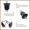 thumbnail image 3 of CIMAXIC 1Pc Lotus Cups Rain Chain Coffee Color Decorative Chain for Gutter Downspout Use, 3 of 8