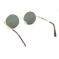 thumbnail image 4 of Iconic Hippie Musician 70s Round Circle Lens Metal Rim Sunglasses Gold - Green, 4 of 4