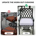thumbnail image 5 of Outdoor Patio Cushion Covers 4 Pack Minimalist Lavender Striped Patio Chair Cushion Covers Modern Art Vertical Line Print Waterproof Outdoor Seat Cushion Covers for Patio Furniture 22"x22", 5 of 9