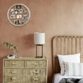 thumbnail image 4 of 3 pcs large round 18 inches wood pictures frame wall hanging collage photoes displaying with clips, 4 of 10