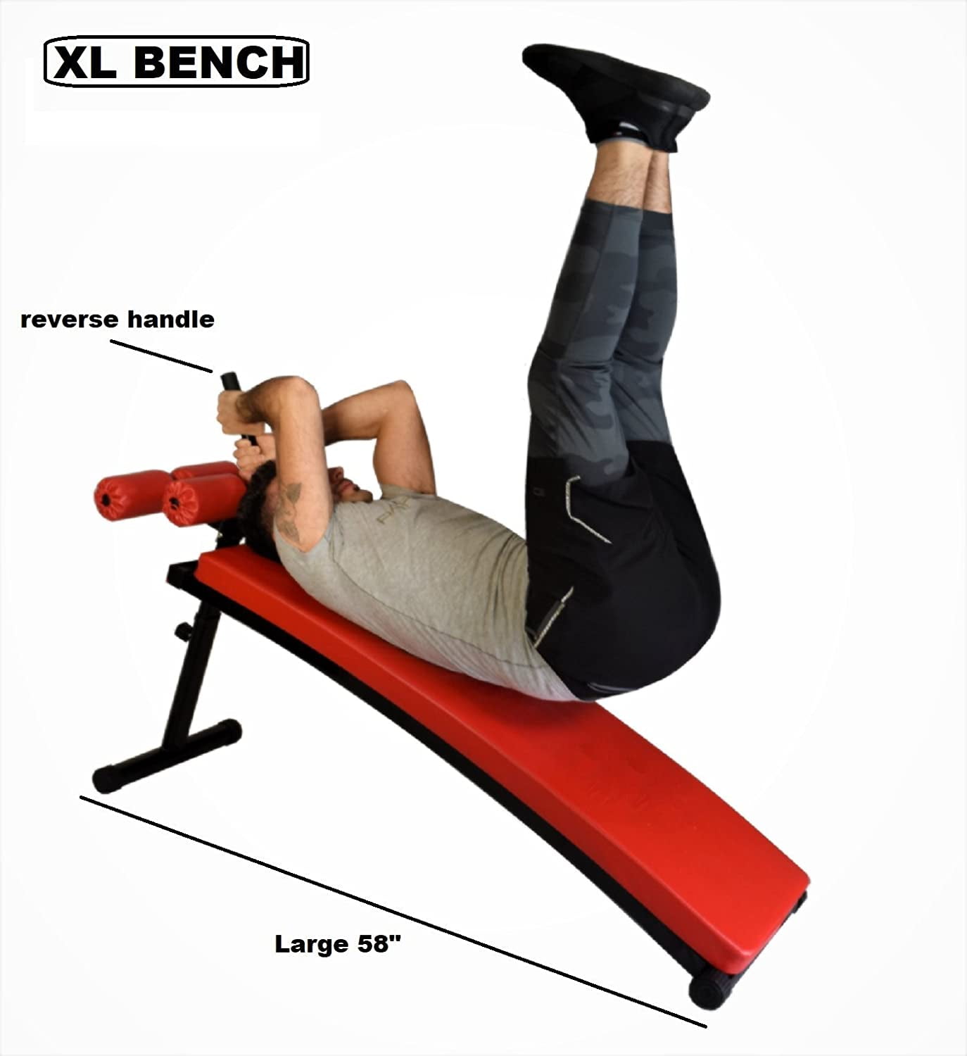 X Factor Adjustable Weight Bench Utility Sit Up Workout