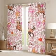 thumbnail image 2 of Erosebridal Pink Leopard Cowgirl Horse Cactus Print Black Out Curtains, Western Style Curtains Pack of 2 (42x63 Each) for Girls, 2 of 6