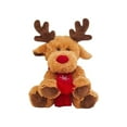 thumbnail image 4 of Vggrvlo Reindeer Plush Tree Topper 2025 Newly Cute Christmas Doll Moose Xmas Treetop Ornament for Office, Indoor, Room, Mantel, 4 of 6