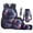 Galaxy Starry Sky Wolf, variant on Uorisanigo 5 PCS Kids' Backpacks Set Travel School Backpack Set Galaxy Starry Sky Wolf Bookbag Student Book Bag with Lunch Box Pencil Bag Water Bottle Sleeve Keychain for Primary Middle School Boys