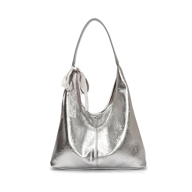 Bolso de mano de cuero suave de gran capacidad para mujer, bolso de hombro tipo bandolera, estilo coreano, 2025
