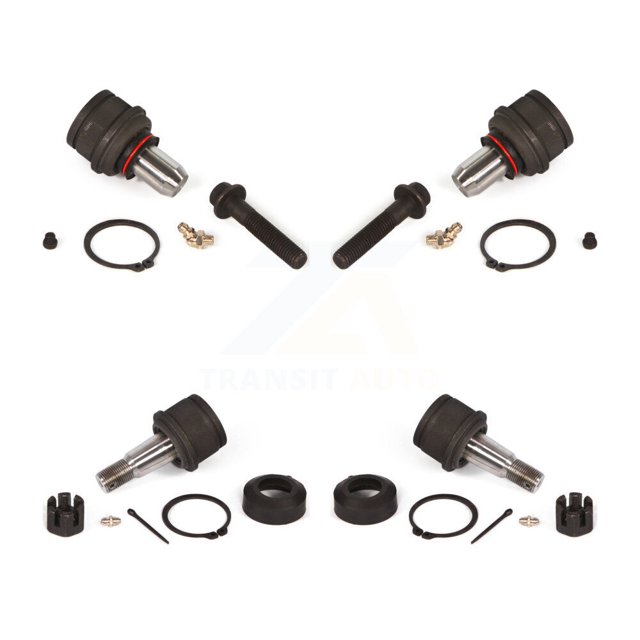 TOR Front Lower & Upper Suspension Ball Joints Kit for Car Ford F-350 Super Duty F-250 Excursion RWD - Left Right Side (Driver Passenger) KTR-101818