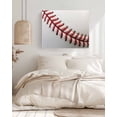 thumbnail image 2 of Baseball Wall Art for Living Room,Canvas Picture Wall Decor for Bathroom Bedroom,Red White Texture Sports Ball Minimalist Painting Artwork for Office Kitchen Hallway Dining Room Home Decor 12"x16", 2 of 7