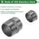thumbnail image 3 of Conectores de Niple Hexagonal Macho de Acero Inoxidable 304 de 2" BSPT 4 Pcs, 3 of 7