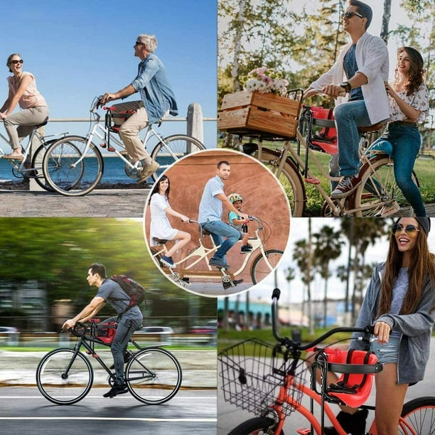 Kids Bicycle Seat Front Mount Child Bicycle Seat Baby Bike Seat Comfortable and Safe Front Mount Baby Carrier Seat Bike Carrier for Kids Child